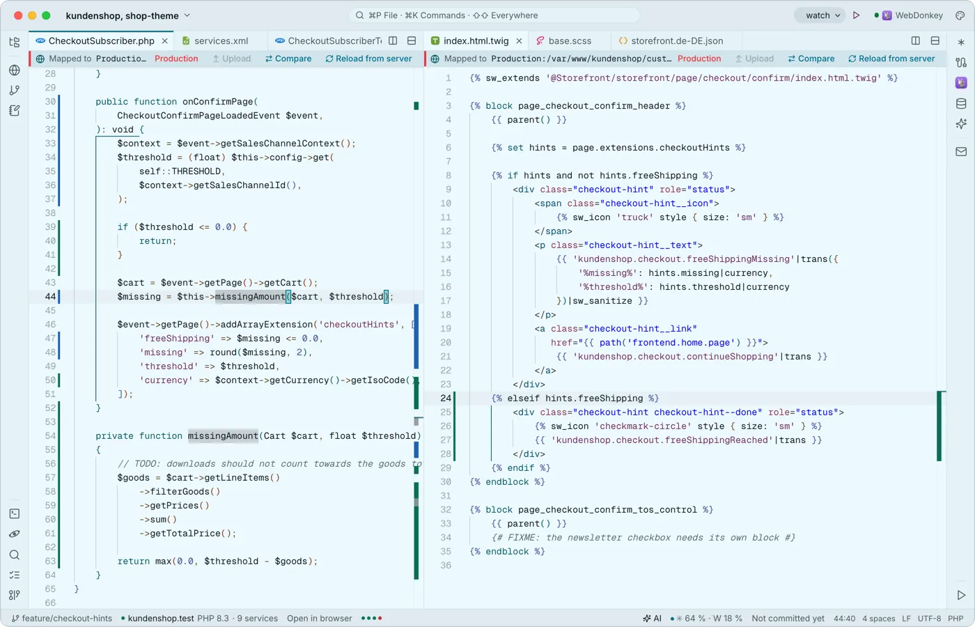 Tabs, splits and an editor that knows code
