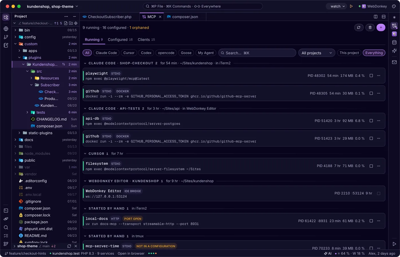The MCP servers on your Mac at a glance