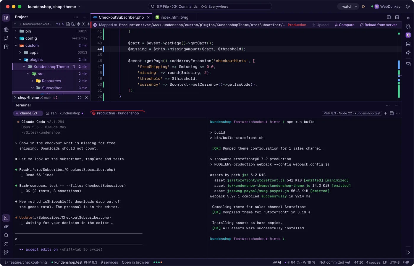 A terminal built for Claude Code