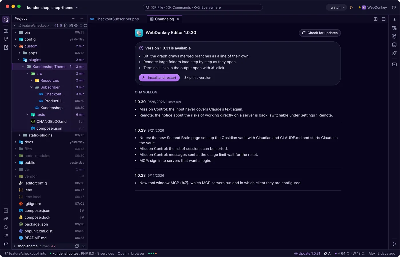Updates when you are ready