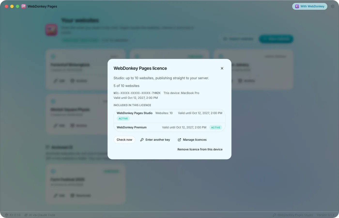 A package for more websites
