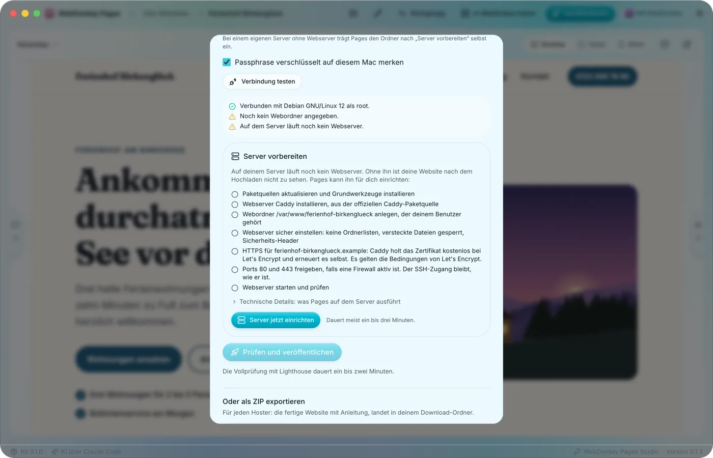 Dein Server, sicher eingerichtet