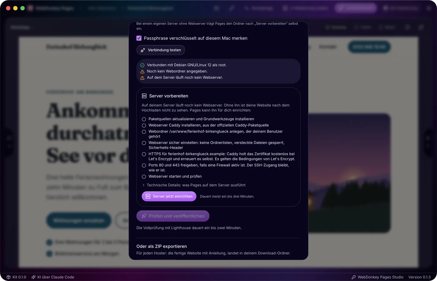 Dein Server, sicher eingerichtet