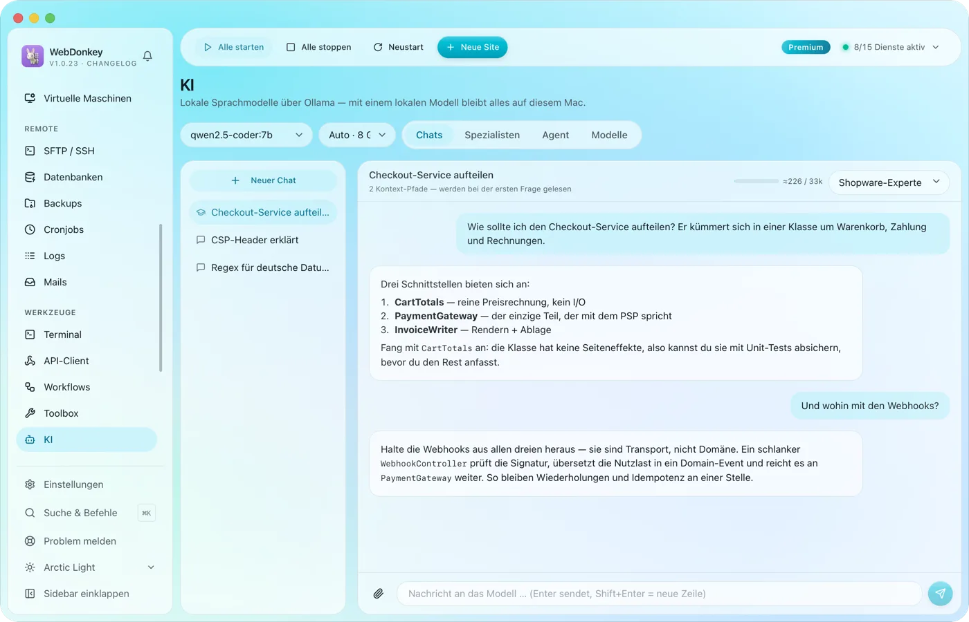 Ein Assistent, der auf deinem Mac bleibt