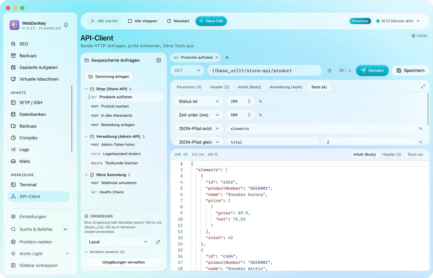 APIs testen, ohne Extra-Tool.