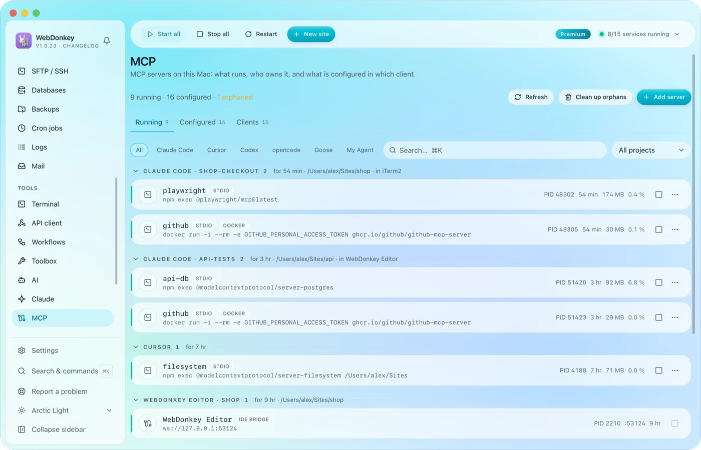 The MCP servers of every AI client in one place