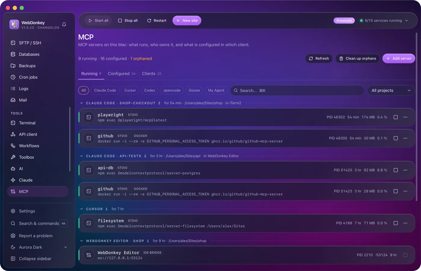 The MCP servers of every AI client in one place