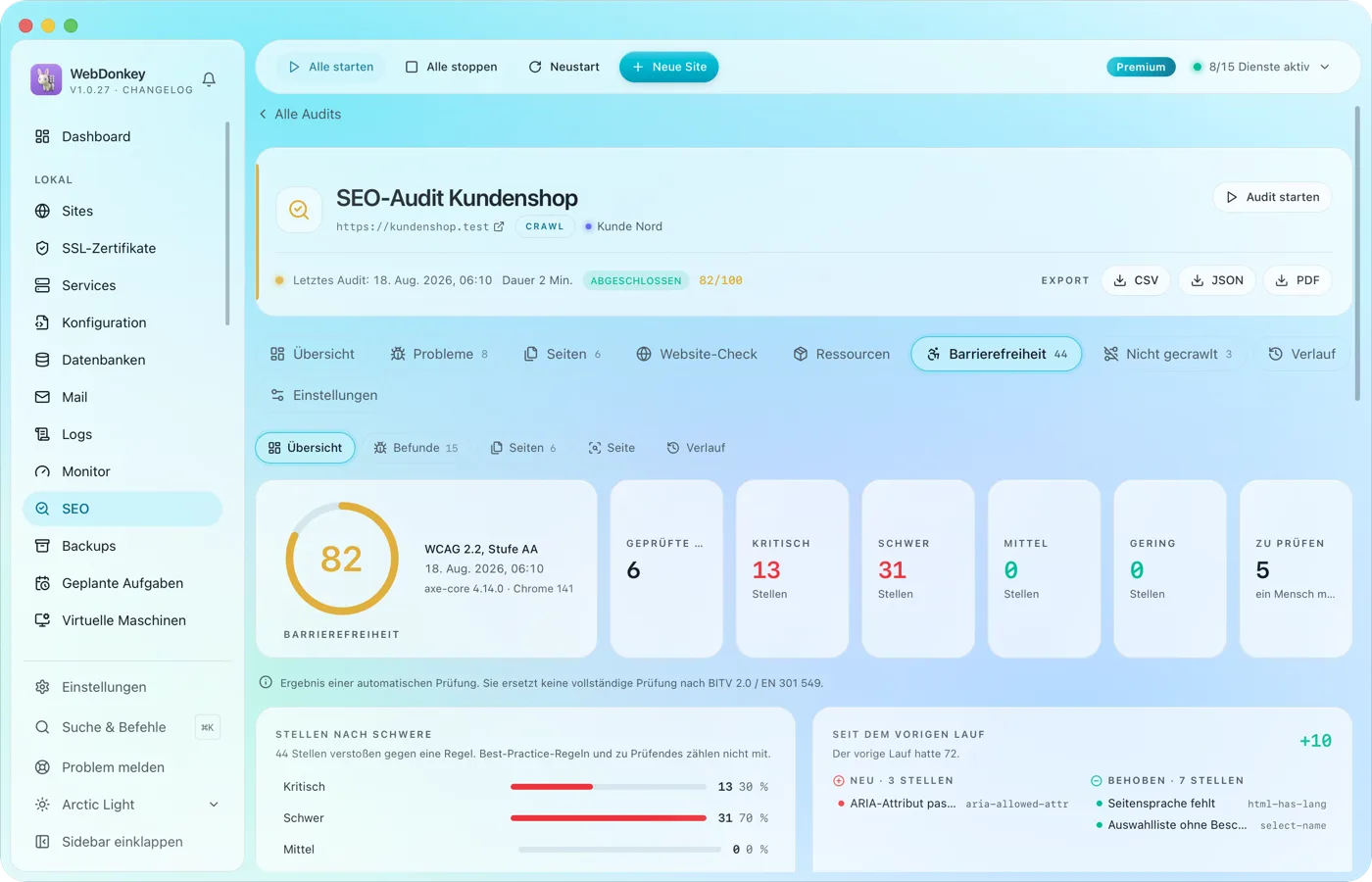 Barrierefreiheit nach WCAG 2.2